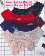 Flirtation Panty 6-Pack by My Secret Drawer® mysecretdrawer.co 48