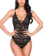 Scalloped Lace Decolletage Bodysuit by My Secret Drawer® mysecretdrawer.co 80