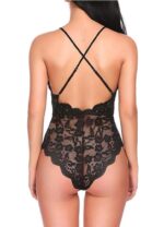 Scalloped Lace Decolletage Bodysuit by My Secret Drawer® mysecretdrawer.co 79