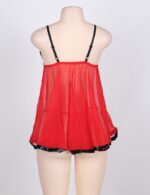 Lace, Satin and Sequin Trimmed Sheer Babydoll by My Secret Drawer® mysecretdrawer.co 35