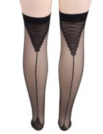 Sexy Sheer Lace Hold-Up Stockings by My Secret Drawer® mysecretdrawer.co 14