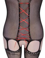 Red Laced Gartered Bodystocking by My Secret Drawer® mysecretdrawer.co 32