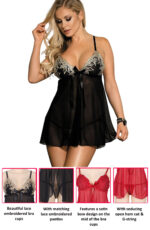 Flirtation Open-Cut Babydoll by My Secret Drawer® mysecretdrawer.co 46