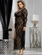 Floral Lace Full-Length Sheer Robe by My Secret Drawer® mysecretdrawer.co 30