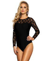 Long Sleeve Black Lace Teddy by My Secret Drawer® mysecretdrawer.co 24