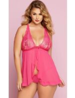 Sheer Mesh Halter Lingerie Set by My Secret Drawer® mysecretdrawer.co 49