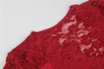 Eyelash Lace Open Chest Long Sleeved Teddy by My Secret Drawer® mysecretdrawer.co 67