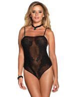 Black Floral Embroidered Sheer Mesh Teddy by My Secret Drawer® mysecretdrawer.co 35