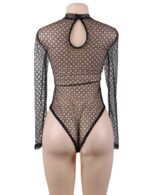 Long Sleeve Rhombus Mesh Teddy by My Secret Drawer® mysecretdrawer.co 26