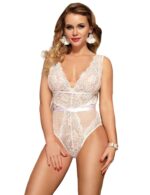 Deluxe Scalloped Lace and Satin Teddy by My Secret Drawer® mysecretdrawer.co 37