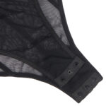 Leatherette and Chiffon Basque Bodysuit by My Secret Drawer® mysecretdrawer.co 32