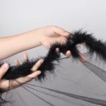 Hollywood Sheer Robe with Marabou Fur Trim by My Secret Drawer® mysecretdrawer.co 69