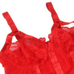 Sheer Voile and Lace Bra Teddy With Thigh Garter Bands mysecretdrawer.co 53