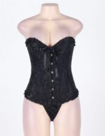 “Come Hither” Satin Brocade Sexy Corset by My Secret Drawer® mysecretdrawer.co 81