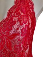 Scalloped Lace Decolletage Bodysuit by My Secret Drawer® mysecretdrawer.co 90