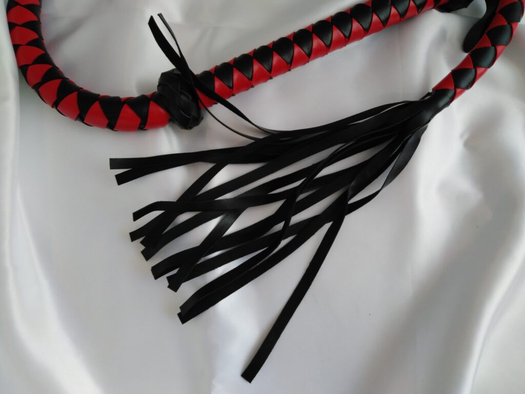 My Secret Drawer Flogger Whip - red and black