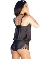 Scalloped Lace Décolletage Sexy Bodysuit Teddy