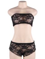 Sensual High Waist Full Lace Bra and Panty Lingerie Set