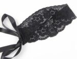 Confession Lace and Faux Leather Bra Set with Garters and Ties by My Secret Drawer® mysecretdrawer.co 42